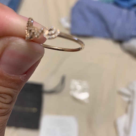❌SOLD❌ EF Collection rose gold LOVE ring - Picture 5 of 10